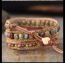 Load image into Gallery viewer, Stone Wrap Pink Bracelet