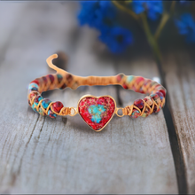 Load image into Gallery viewer, Heart Wrap Bracelet