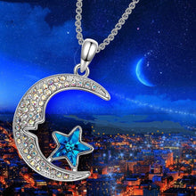 Load image into Gallery viewer, Crescent Star Necklace