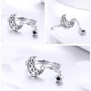 Moon and Stars Ring