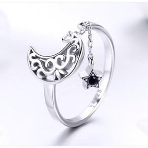 Moon and Stars Ring